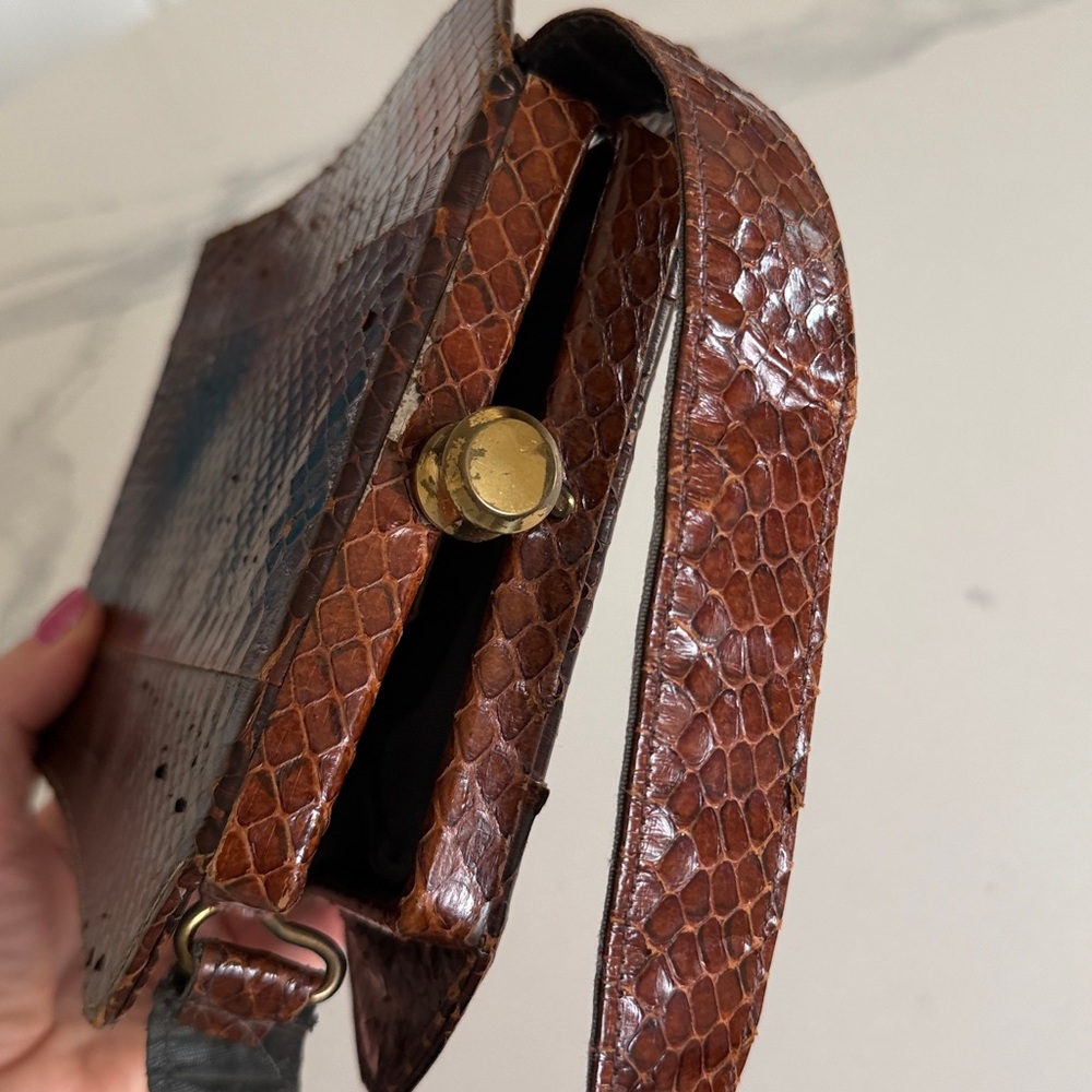 Vintage Brown Snakeskin Purse - Picture 6 of 6